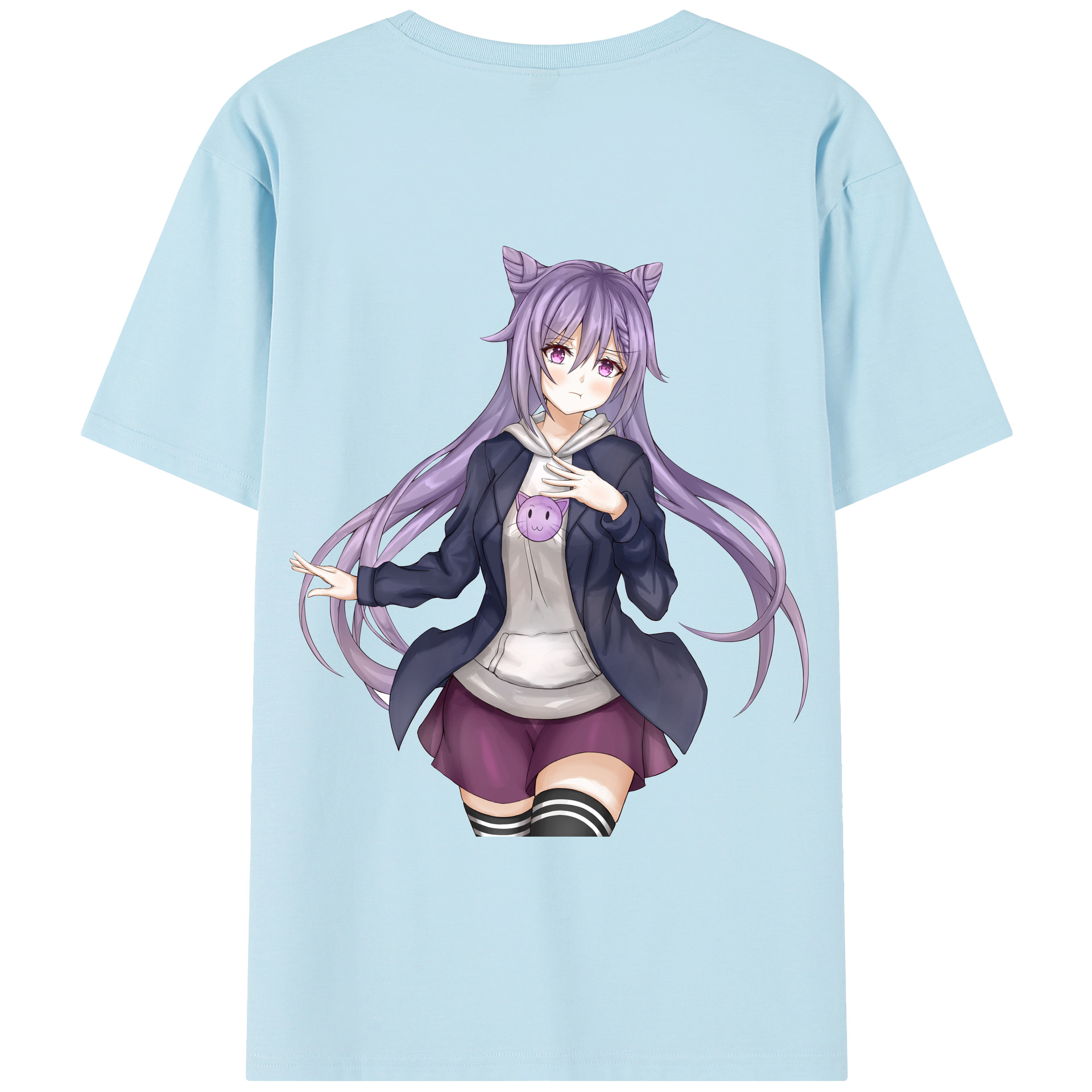 げんし神 刻晴 こくせい genshin Kokusei 綿100％半袖Tシャツ（背面プリント）